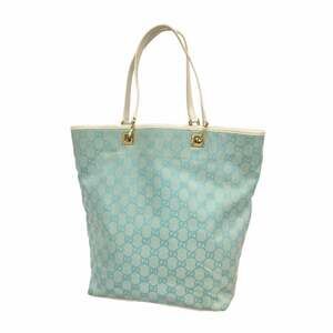 Gucci Tote Bag GG Canvas 002 1098 Blue Champagne Women's